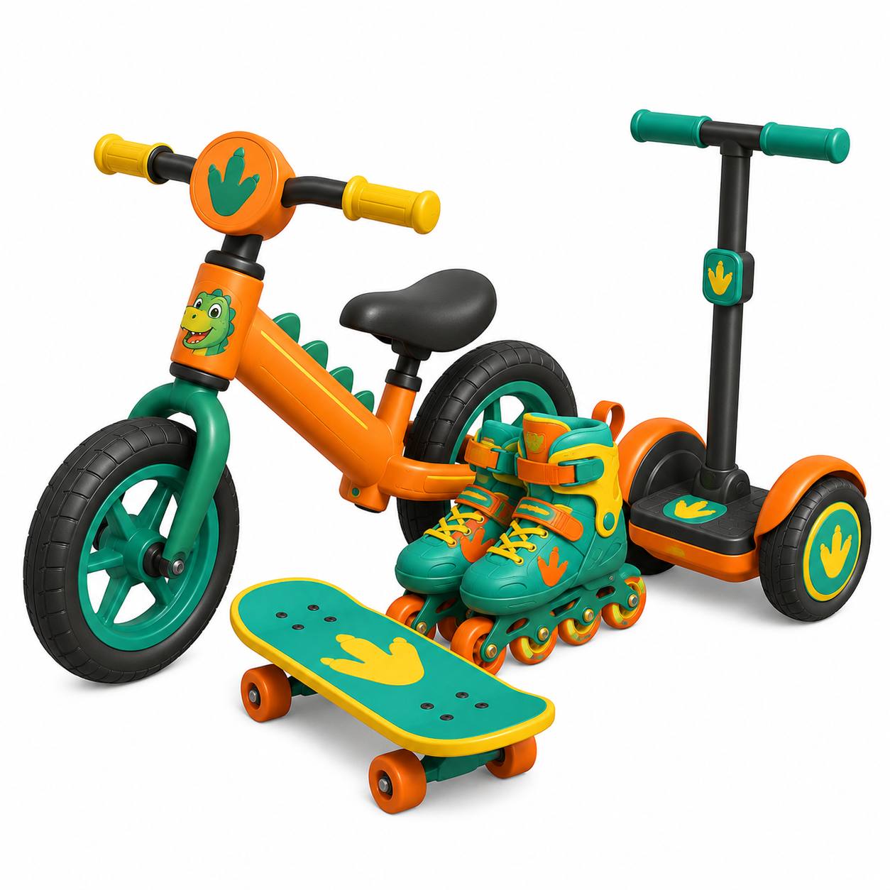 Sepatu roda, skateboard, segway